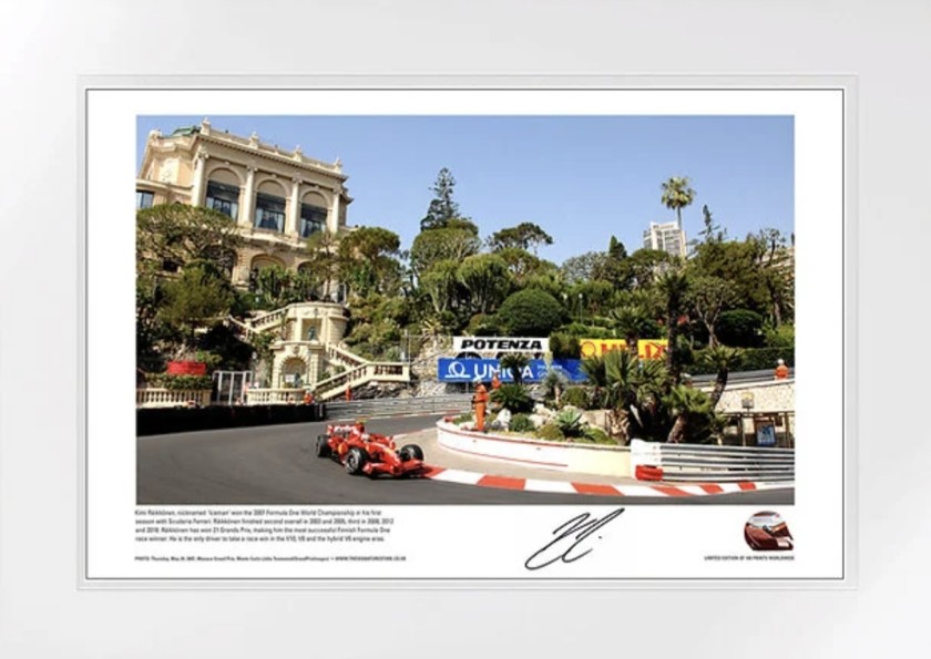'Casino' Limited Edition Lithograph Signed By Kimi Räikkönen