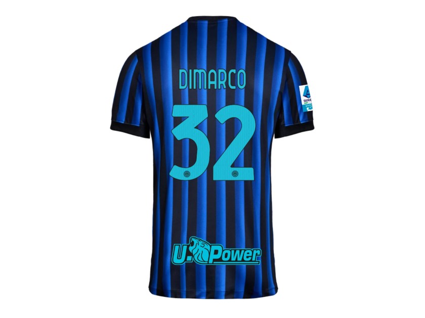 Di Marco's Inter Milan 2025/26 Signed with Personalised Dedication Shirt