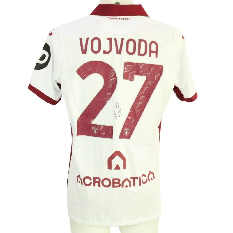 Vojvoda's Signed Unwashed Shirt, Milan vs Torino 2024