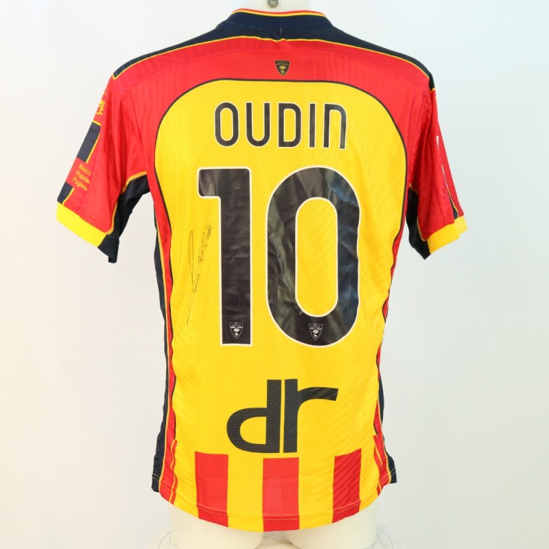 Maglia Oudin Unwashed Lecce vs Juventus 2024 - Autografata