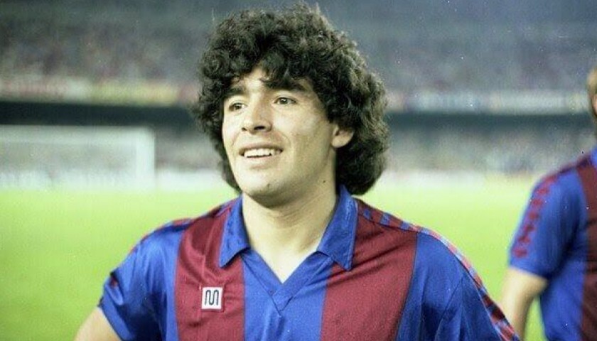 Maradona's Signed Match-Worn Barcelona Shirt, 1983/84