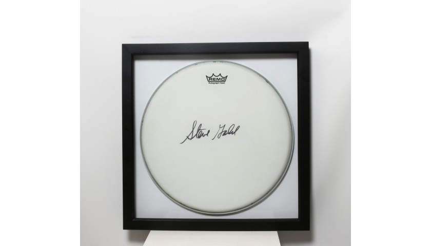 Steve Gadd Signed and Framed Drum Head