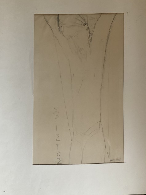 "Crocifisso" opera di Amedeo Modigliani