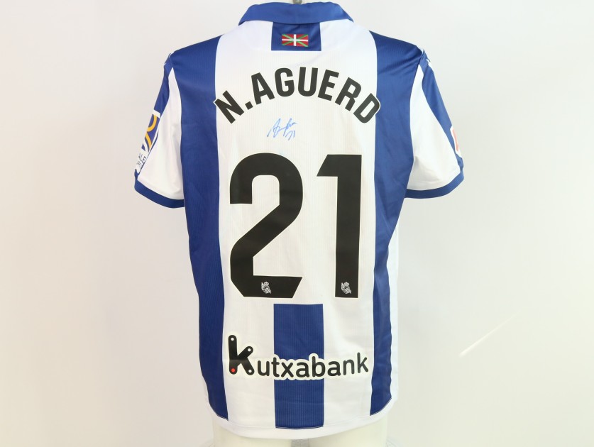 Aguerd's Signed Unwashed Shirt, Real Sociedad vs Osasuna 2024