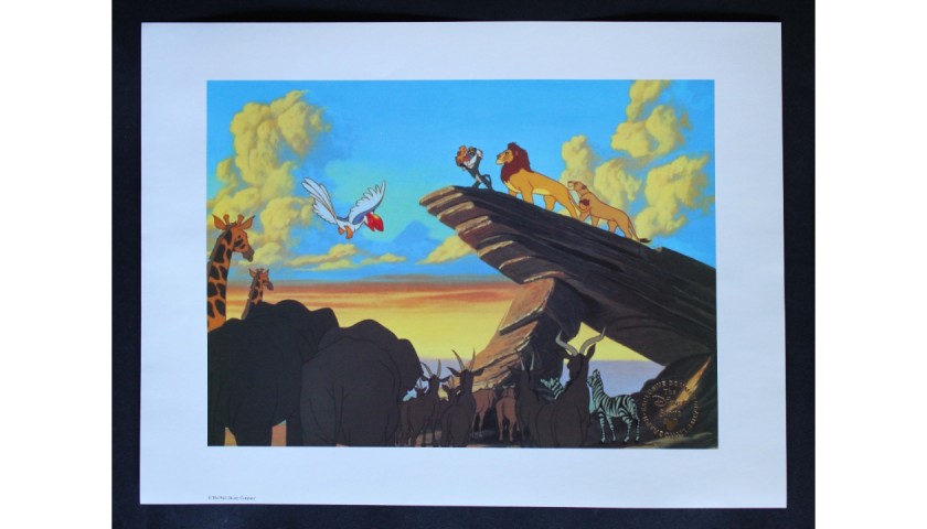 Disney lion cheap king lithograph value