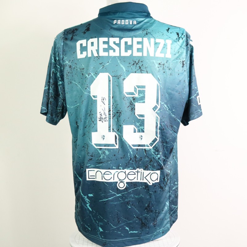 Crescenzi's Unwashed Signed Shirt, Vicenza vs Padova 2023 