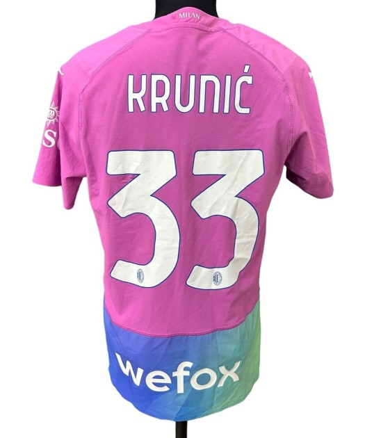 Krunic's Match-Worn Shirt, Milan vs Verona 2023