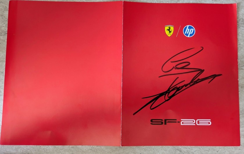 Ferrari SF-26 Presentation Brochure - Signed by Lewis Hamilton and Charles Leclerc