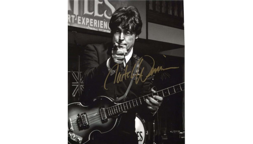 Fotografia autografata da Mitch Weissman - Paul McCartney in "Beatlemania"