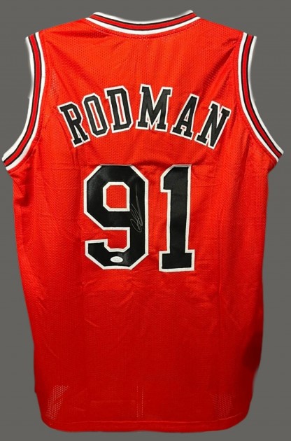 Dennis Rodman Signed 'The Worm' Jersey - CharityStars