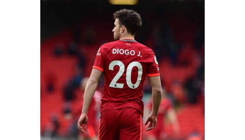 Diogo Jota's Official Liverpool Signed Shirt, 2021/22