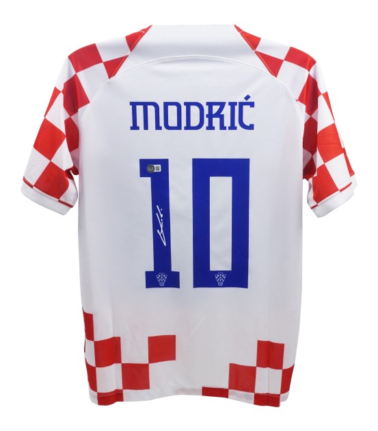 La maglia replica firmata da Luka Modric per la Croazia