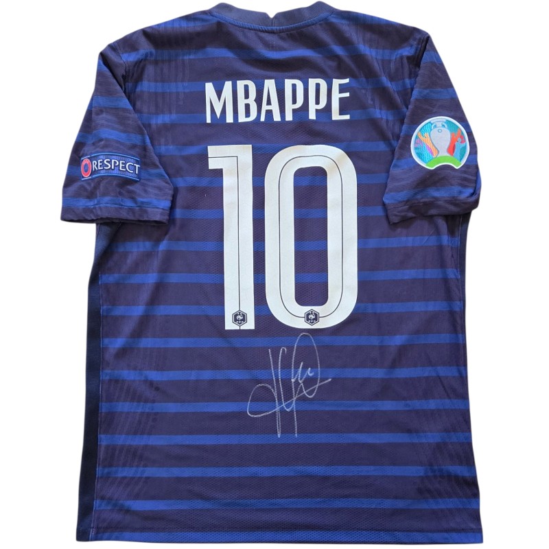Mbappé's Signed Match-Issued Shirt, France vs Germany EURO 2020