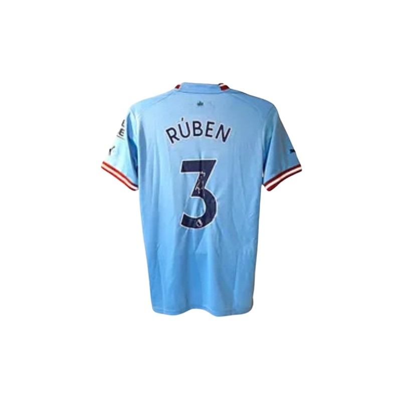 Ruben Dias' Manchester City 2022/23 Signed Replica Shirt