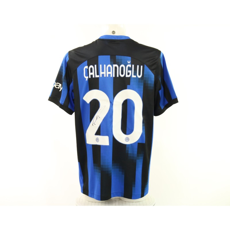 Çalhanoğlu's Inter Signed Official Shirt, 2023/24