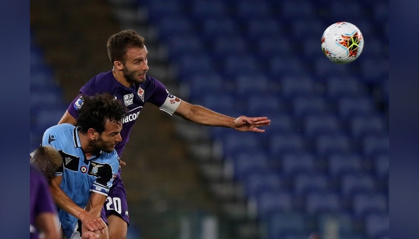 Pezzella's Worn Shirt, Lazio-Fiorentina 2020