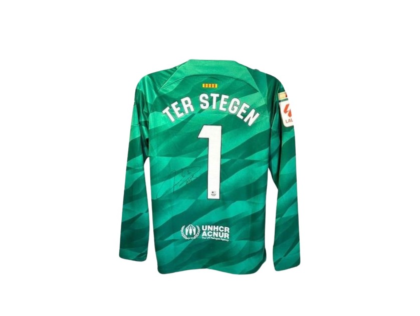 Marc-André ter Stegen's FC Barcelona 2023/24 Signed Replica Shirt