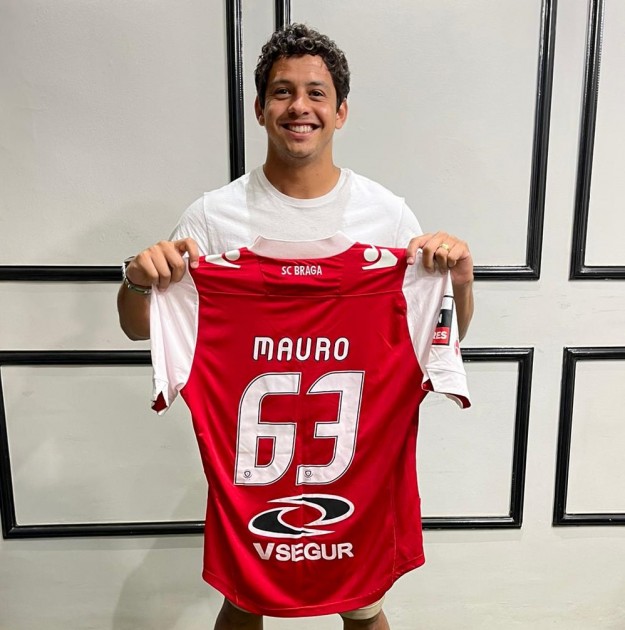 Mauro s Worn Shirt Sporting Braga Gil Vicente 2014 CharityStars