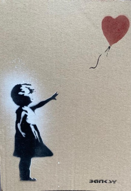 Banksy "Girl with Heart Shaped Float" Dismaland Souvenir (Attributed)
