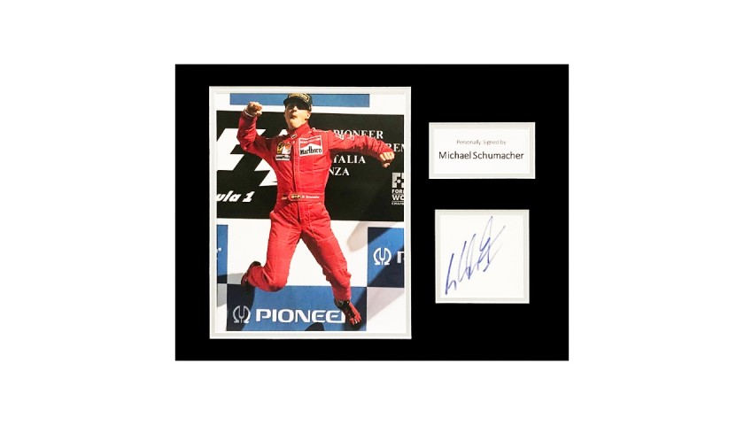 Michael Schumacher's Signed Photo Display