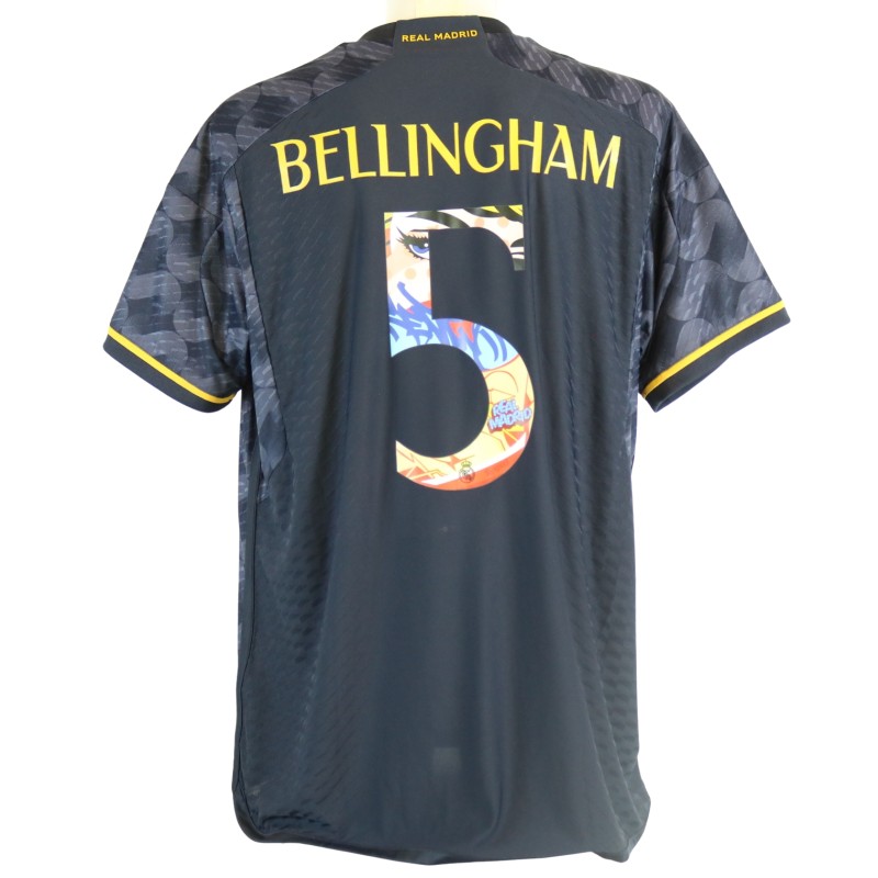 Bellingham's Match-Issued Shirt, Juventus vs Real Madrid 2023