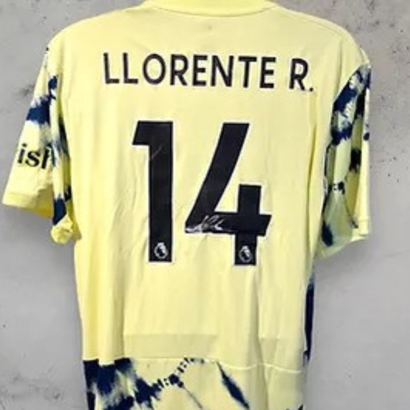 Maglia ufficiale da trasferta firmata da Diego Llorente per il Leeds United 2022/23