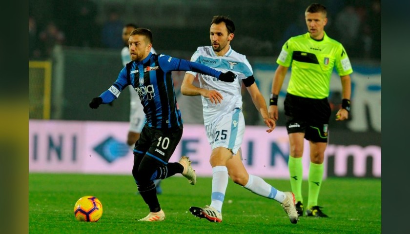 Gomez's Worn and Signed Shirt, Atalanta-Lazio 2018 