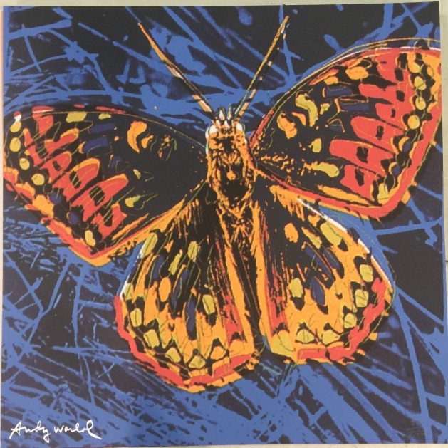 Andy Warhol Signed "Butterfly" 