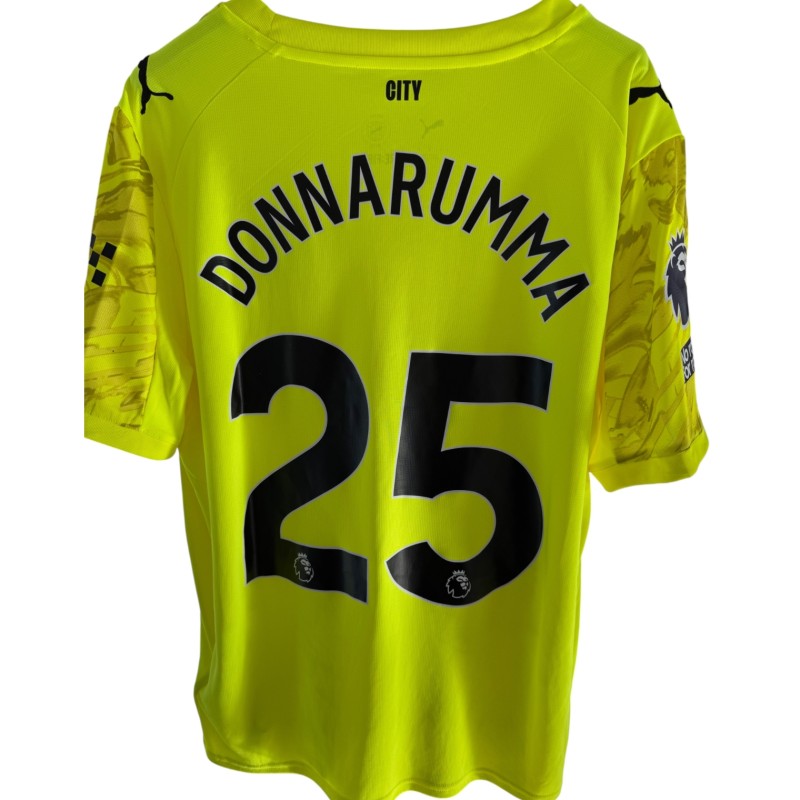 Gigi Donnarumma's Match Issued Special Poppy Shirt - Manchester City