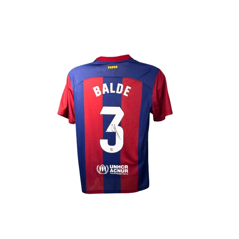 Alejandro Balde's FC Barcelona 2023/24 Signed Replica Shirt