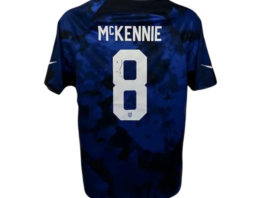 Weston McKennie's USA 2022/23 World Cup Signed and Framed Shirt