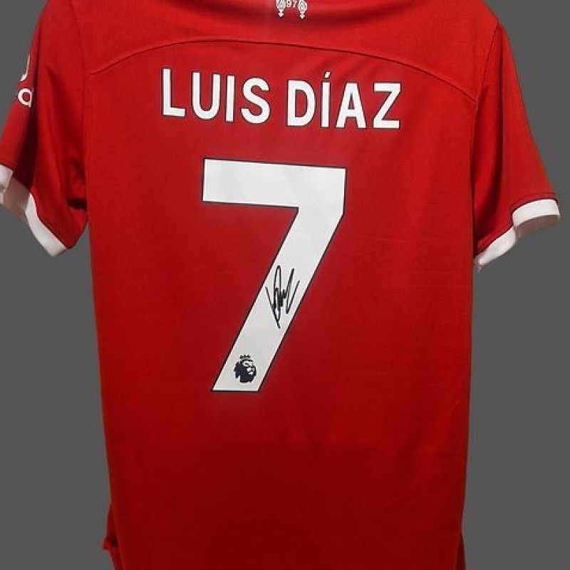 Luis Diaz Liverpool 2023/24 Signed Official Shirt 