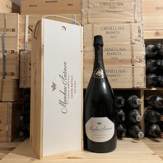 Franciacorta Cuvee Royale Jeroboam Marchesi Antinori - in wooden case