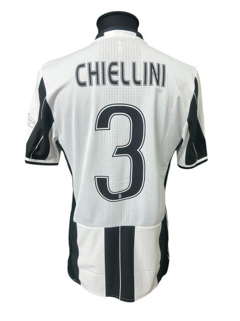 Chiellini's Juventus vs Lazio Issued Shirt, TIM Cup Finals 2017