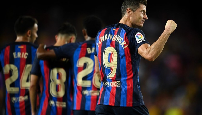 Lewandowski's FC Barcelona Signed Shirt