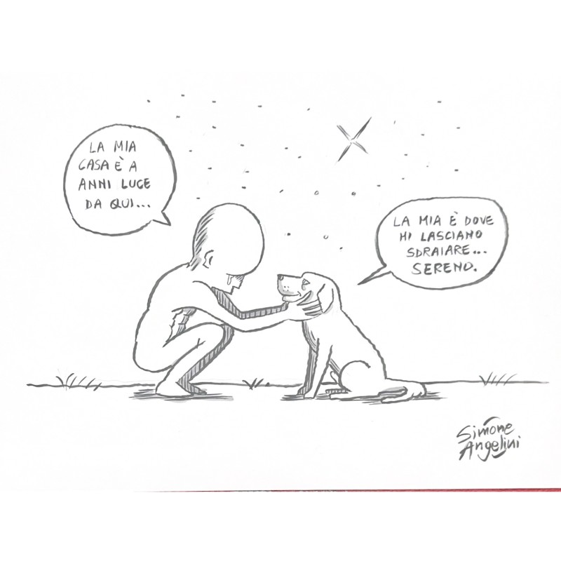 Exclusive Drawing by Artist Simone Angelin at Caparezza’s concert in Francavilla (CH), 18/07/26 (Including a Complimentary Book, CD, and Vinyl Record) - In support of EMERGENCY