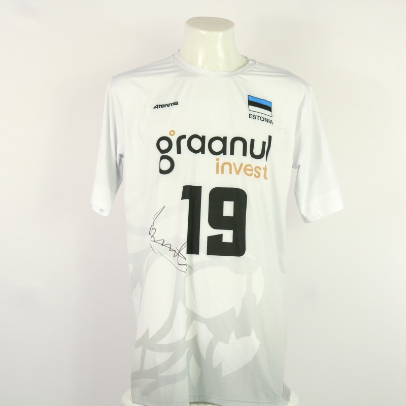 Estonia Men's national team jersey autographed by the team