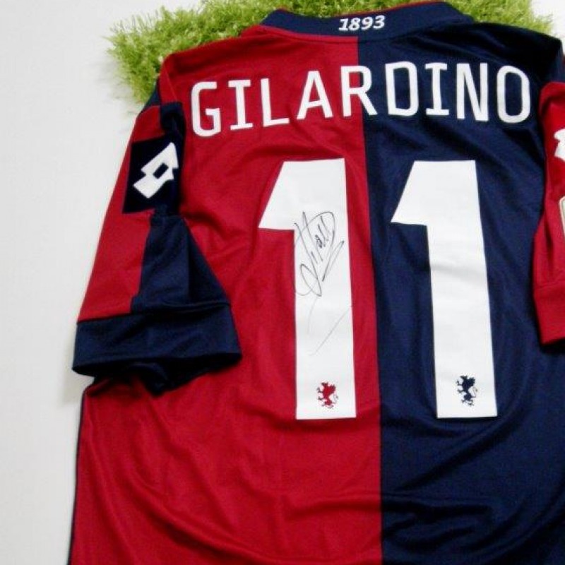 Genoa match issued shirt, Gilardino, Serie A 2013/2014 - signed