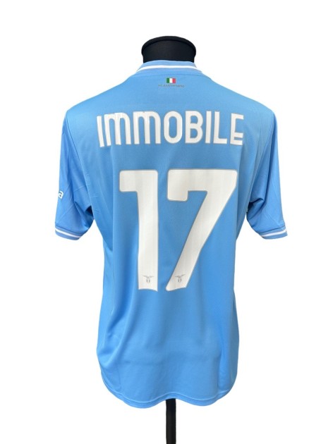 Immobile's Issued Shirt, Inter vs Lazio Italian Super Cup 2024