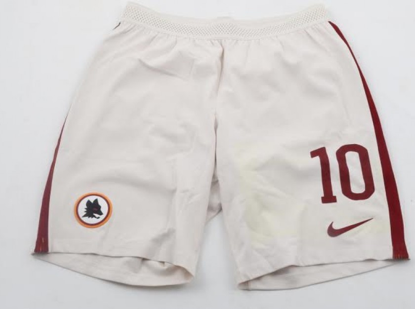 Match worn Francesco Totti shorts, Serie A 2016-17