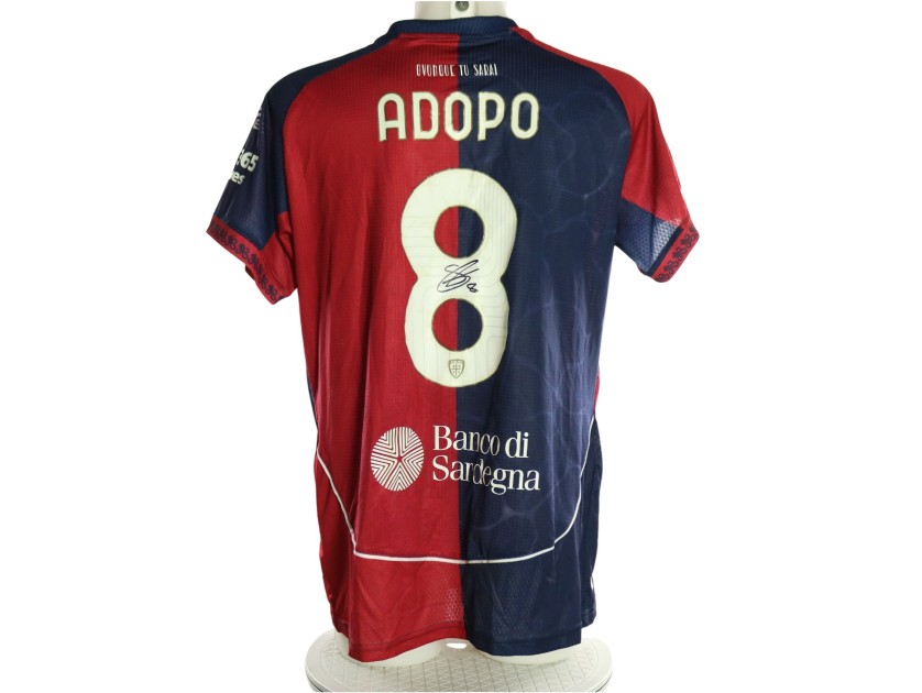 Maglia Adopo Unwashed Cagliari vs Napoli, 2026 - Autografata