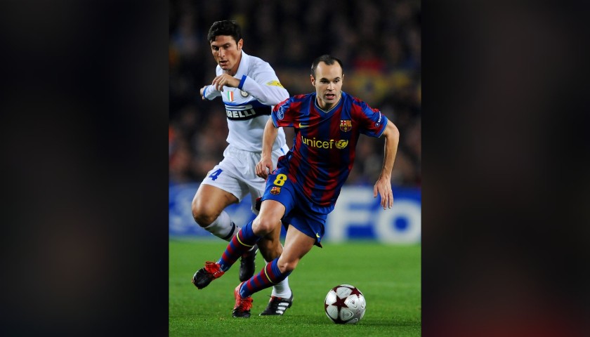Iniesta's Barcelona Signed Match Shirt, UCL 2009/10