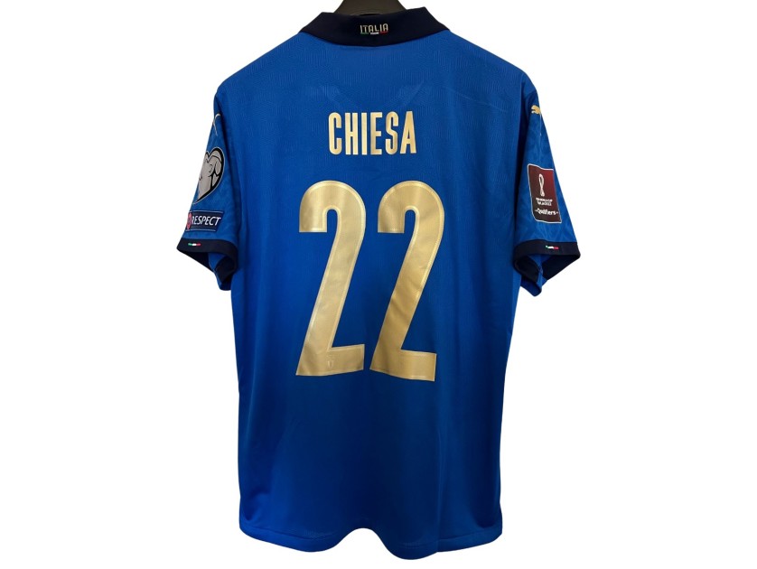 Chiesa's Match Shirt, Italy vs Northern Ireland 2021