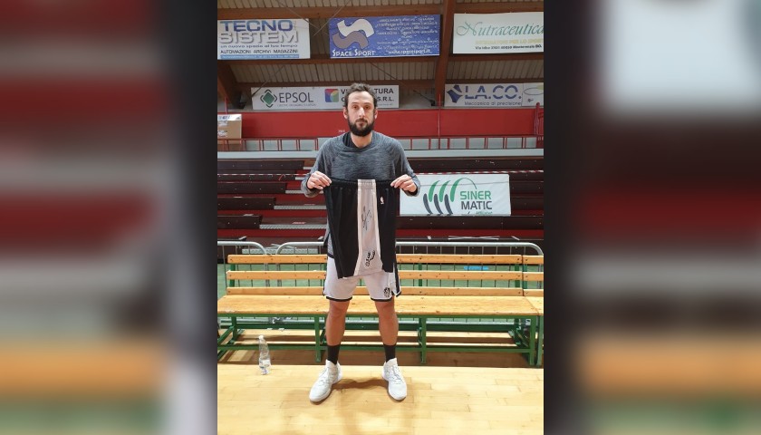 Belinelli's Spurs Worn and Signed Shorts, 2020