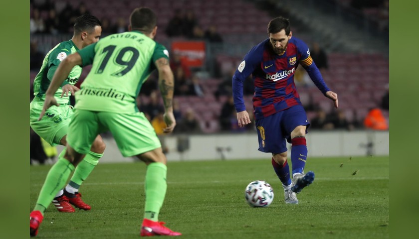 Messi's Barcelona Signed Match Shirt, Copa del Rey 2019/20