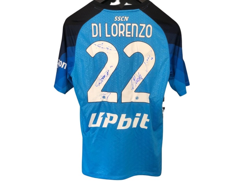 Di Lorenzo Official Napoli Shirt, 2022/23 - Signed by the Players