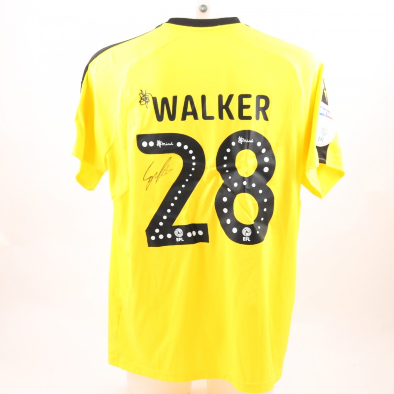 Walker's Match-Worn Reading FC Signed Poppy Home Shirt 