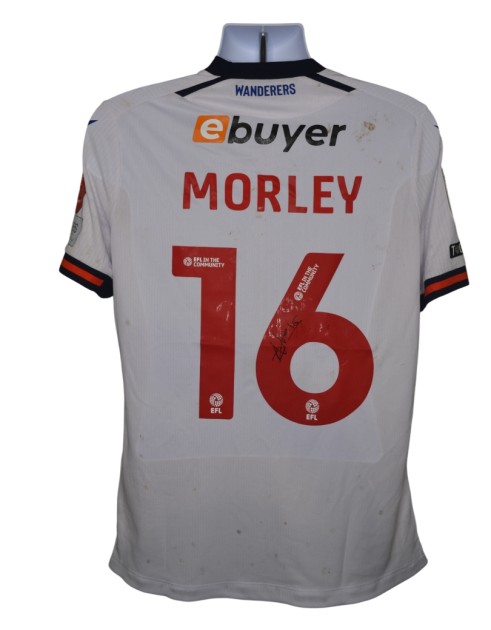 Maglia Unwashed Aaron Morley Bolton Wanderers, vs Charlton - Autografata