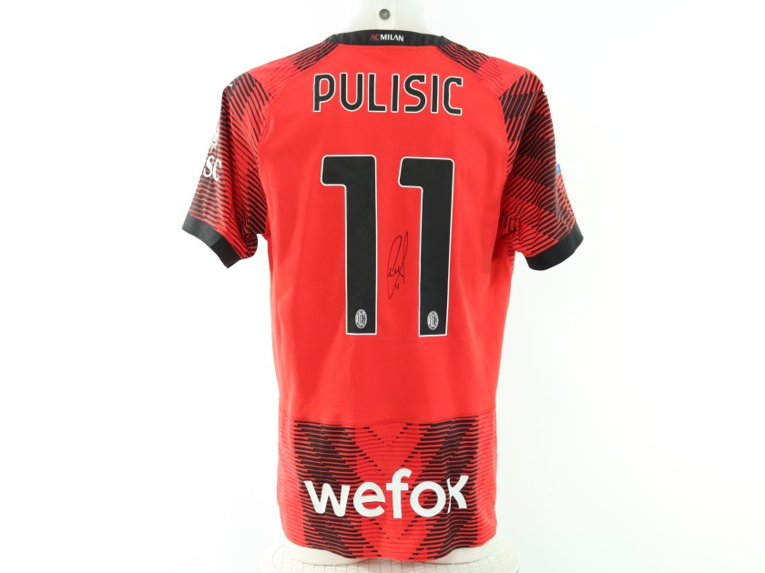 Pulisic Official Milan Signed Shirt, 2023/24 