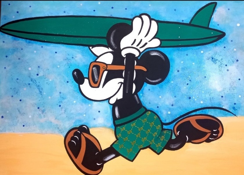 "Mickey Mouse Surf" by Caterina Lemma